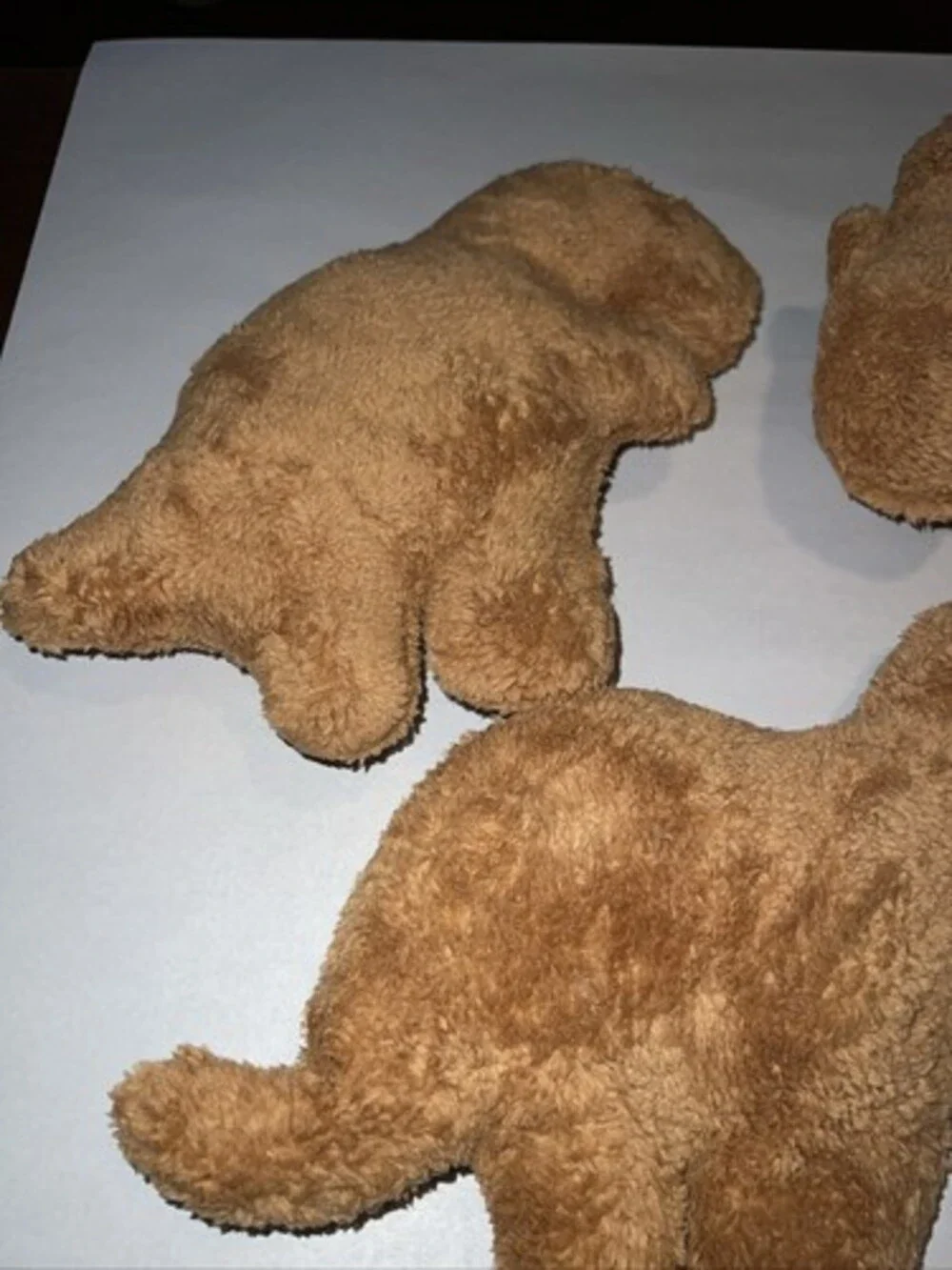 3 Dino Nugget Pillows Plush, Dinosaur Chicken Nugget 10-12 Inches Each